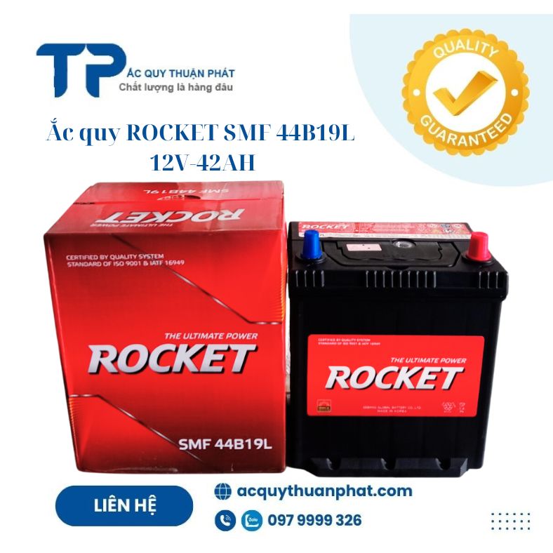 Ắc quy ROCKET SMF 44B19L 12V-42AH