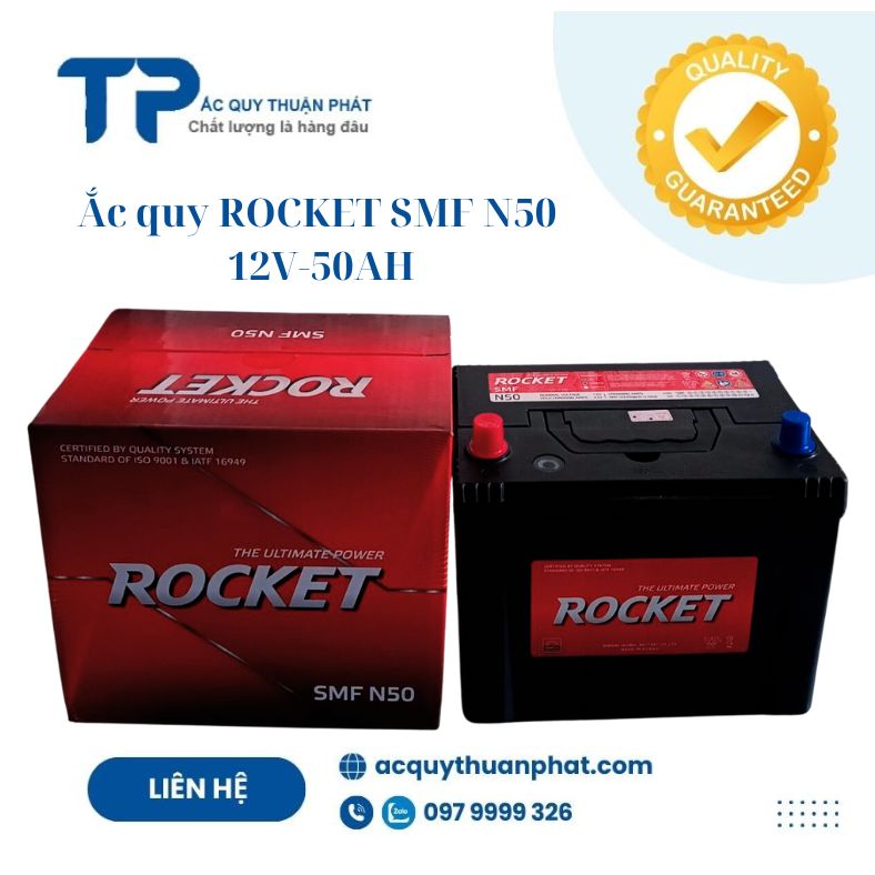 Ắc quy Rocket N50 12V-50AH