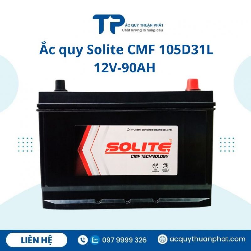 Ắc quy SOLITE CMF 105D31L 12V- 90AH chính hãng