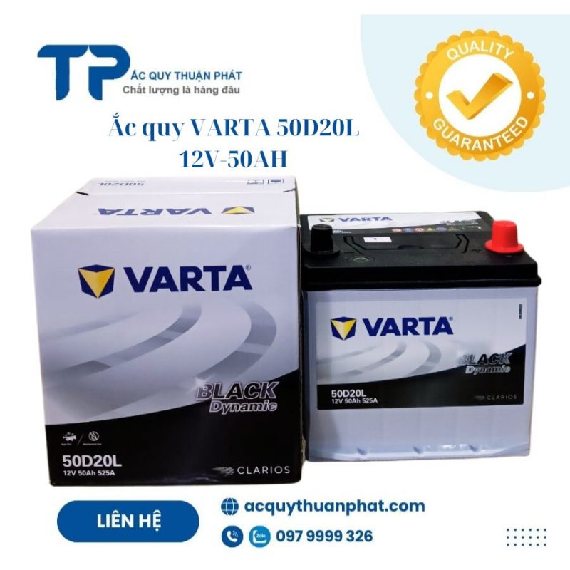 Ắc quy VARTA 50D20L 12V-50AH