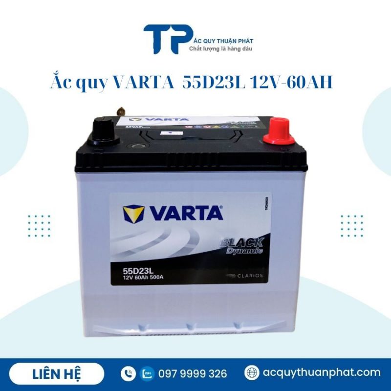 Ắc quy Varta 55D23L 12V-60AH chính hãng