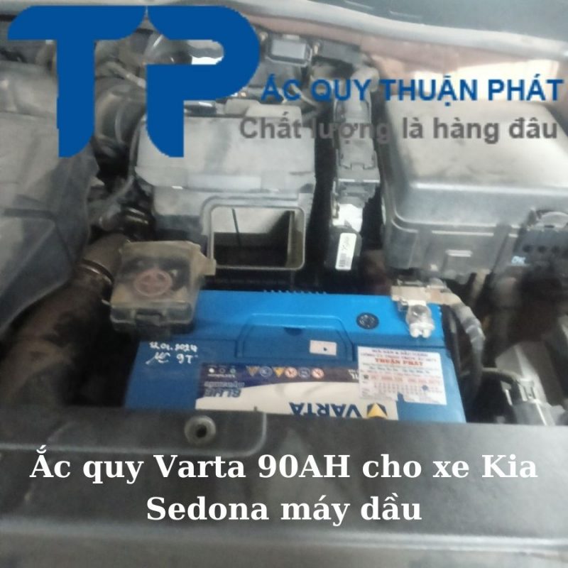 Ắc quy Varta 90AH cho Kia Sedona máy dầu