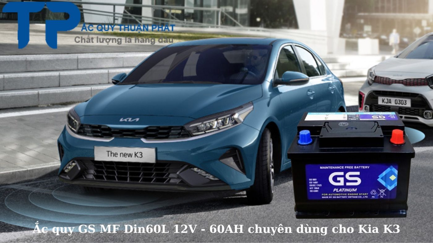 Đại lý ắc quy GS cho xe Kia K3 giá rẻ