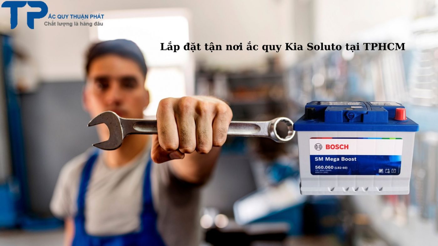 Giao hàng miễn phí ắc quy Kia Soluto tại TPHCM