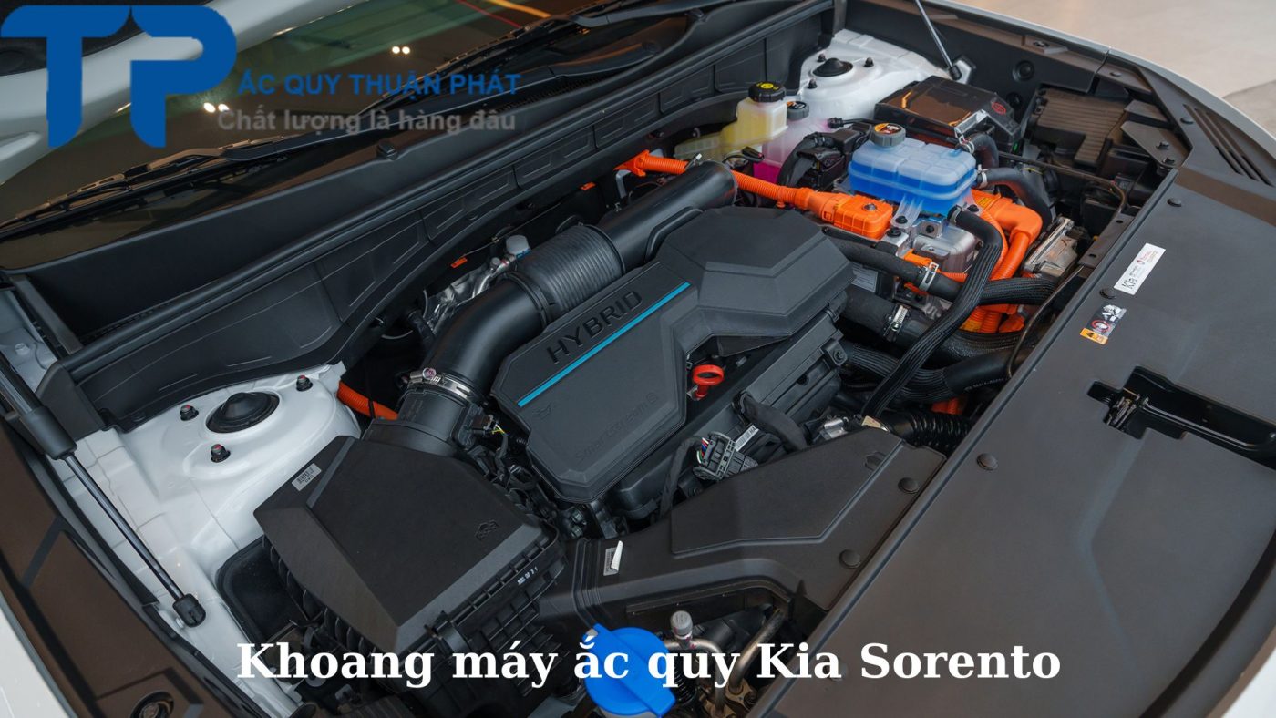 Khoang máy ắc quy Kia Sorento