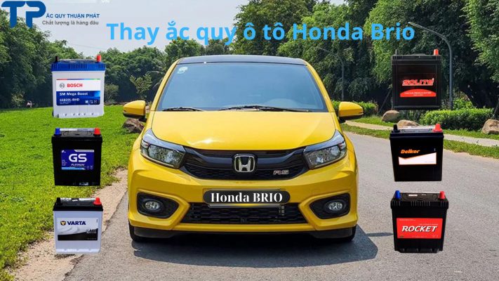 Thay ắc quy ô tô Honda Brio tận nơi tại TPHCM;