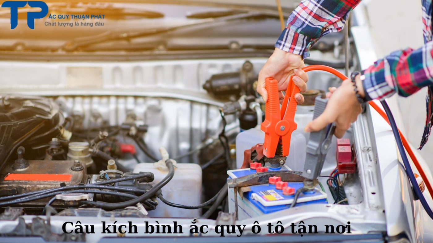 Câu kích bình ắc quy ô tô tận nơi