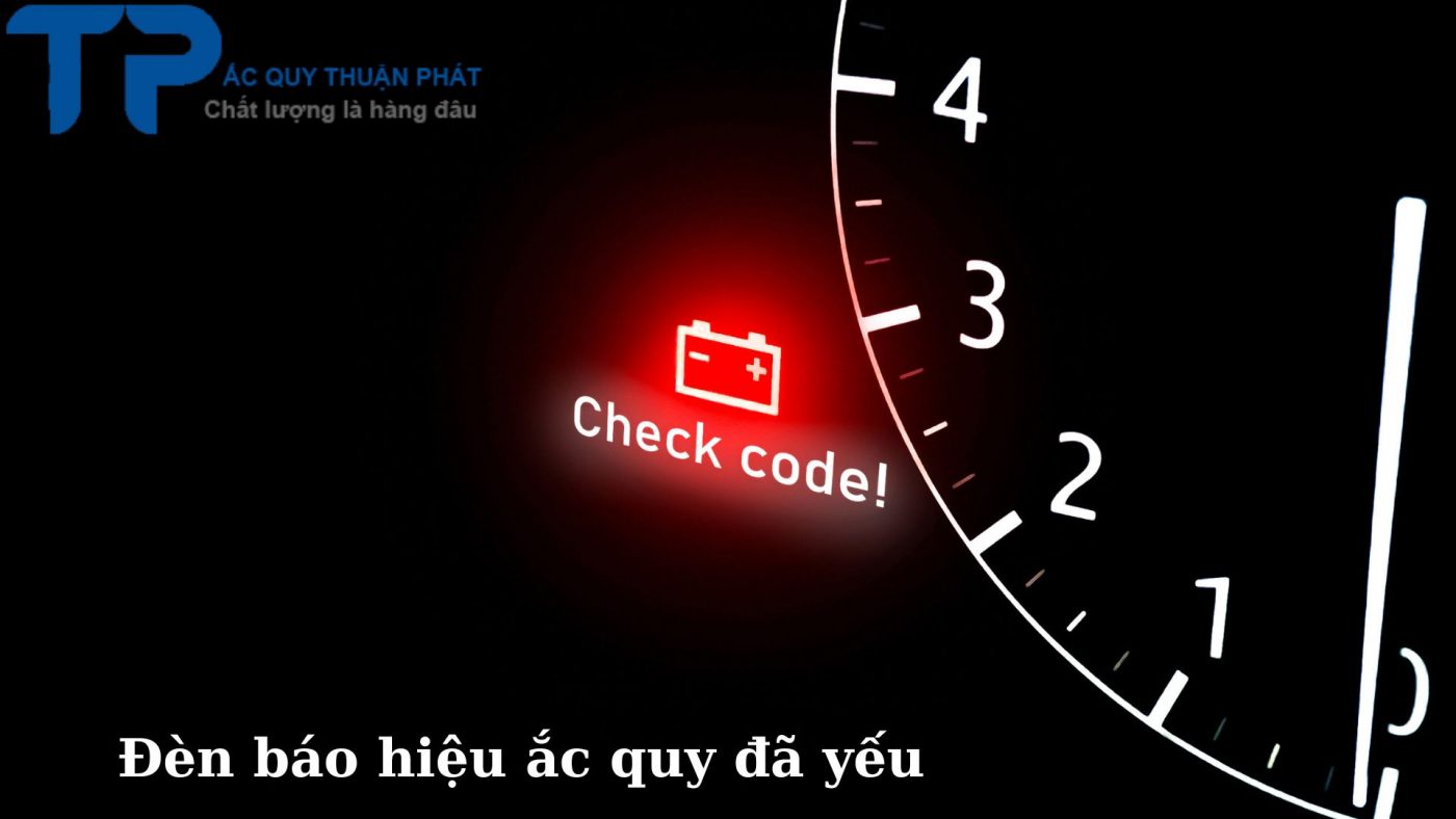 Đèn cảnh báo ắc quy đã yếu