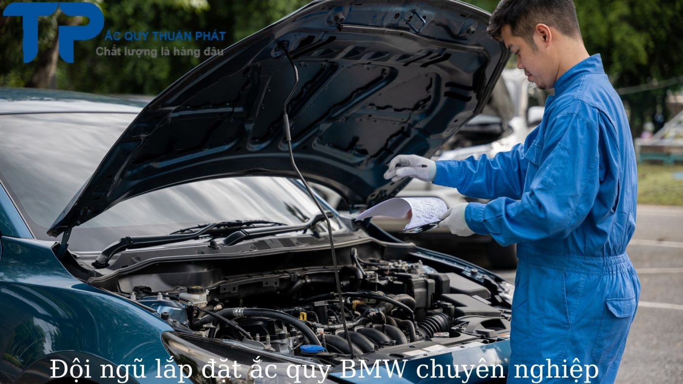 Đội ngũ lắp đặt ắc quy BMW chuyên nghiệp