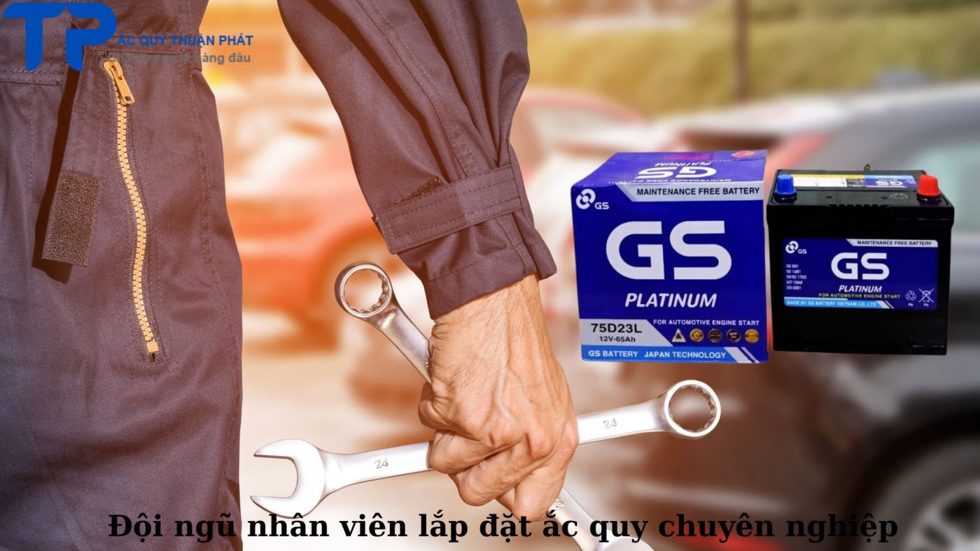 Đội ngũ nhân viên lắp đặt ắc quy chuyên nghiệp