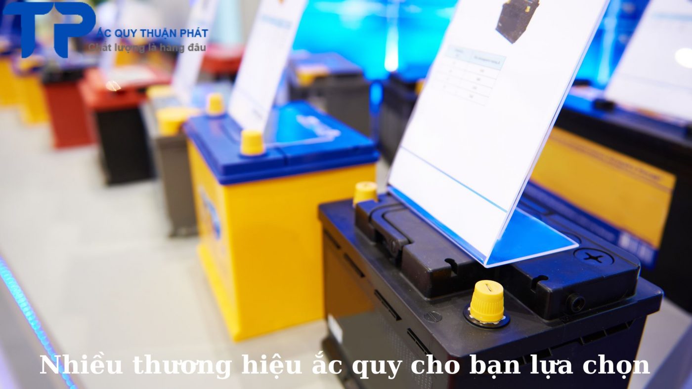 Nhiều thương hiệu ắc quy cho bạn lựa chọn