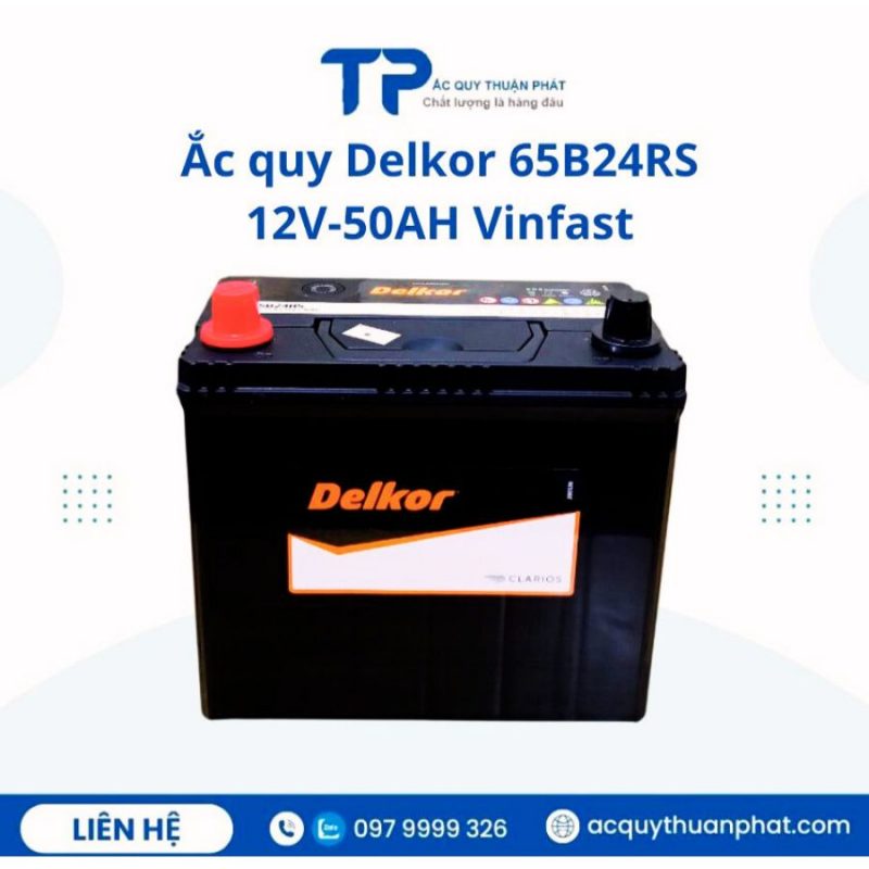 Ắc Delkor 65B24RS 12V-50AH chính hãng