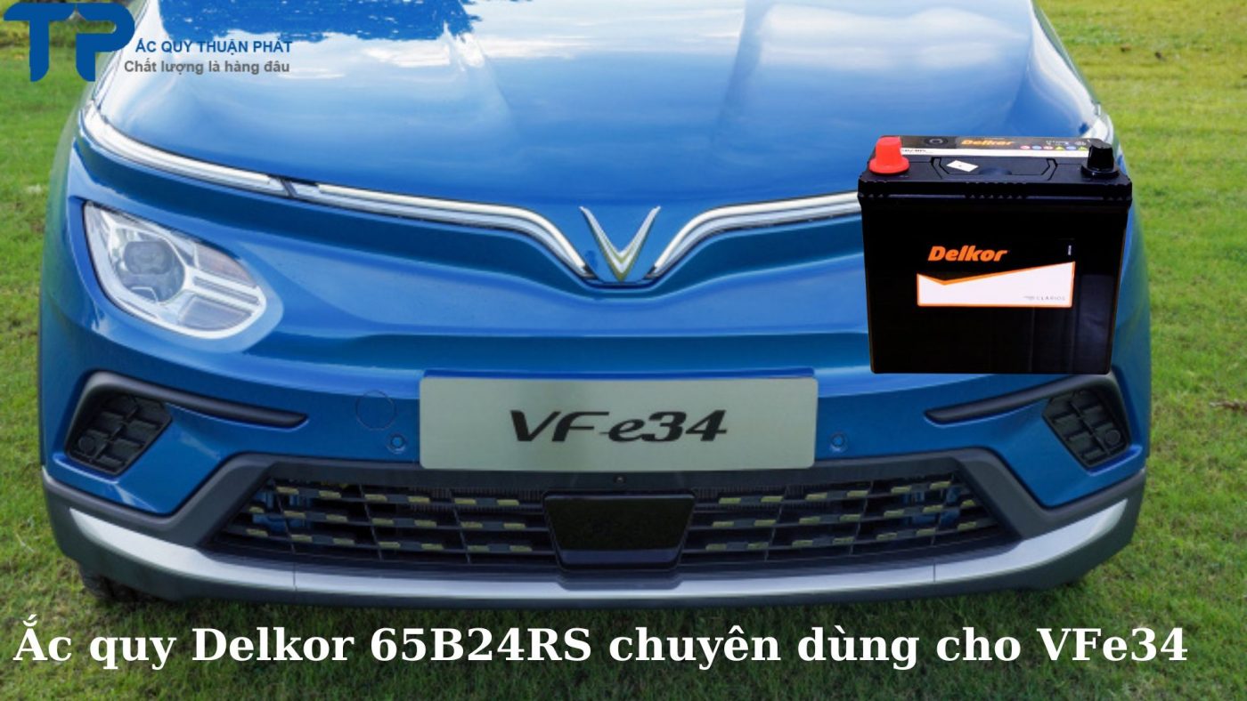 Ắc quy Delkor 65B24RS chuyên dùng cho Vinfast VFe34