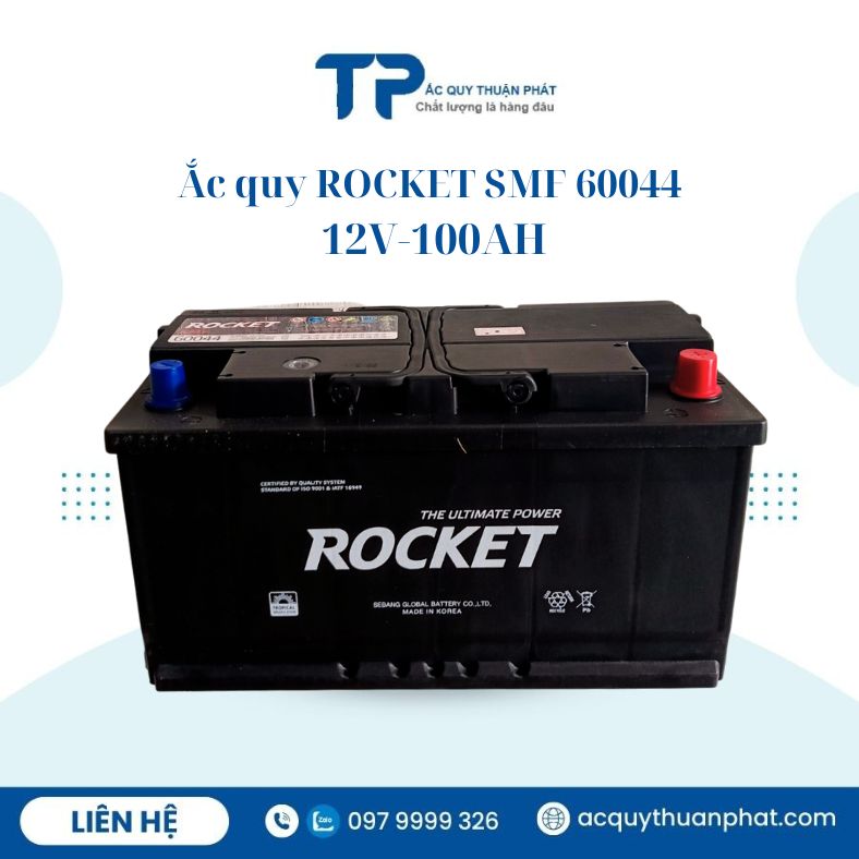 Ắc quy ROCKET Din60044 12V-100AH chính hãng