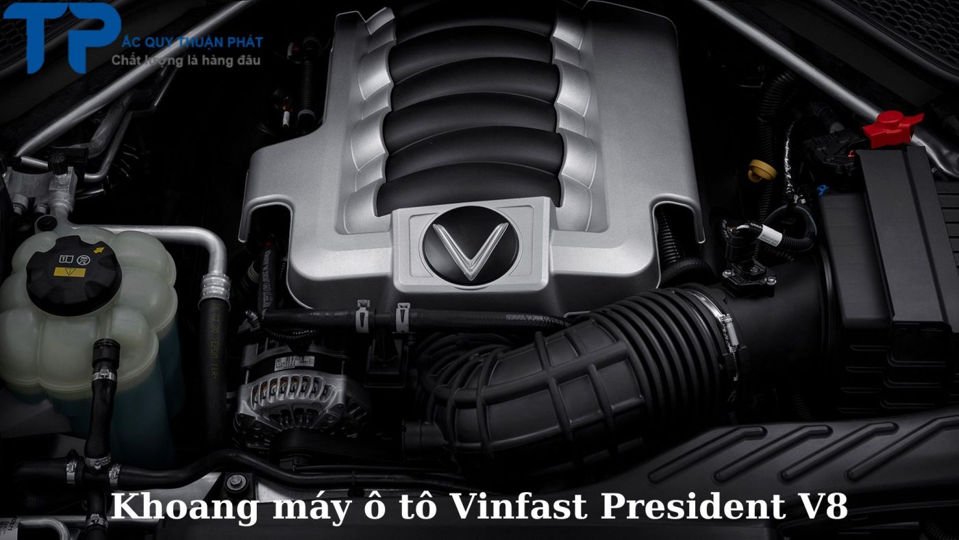 Khoang máy ô tô Vinfast President V8