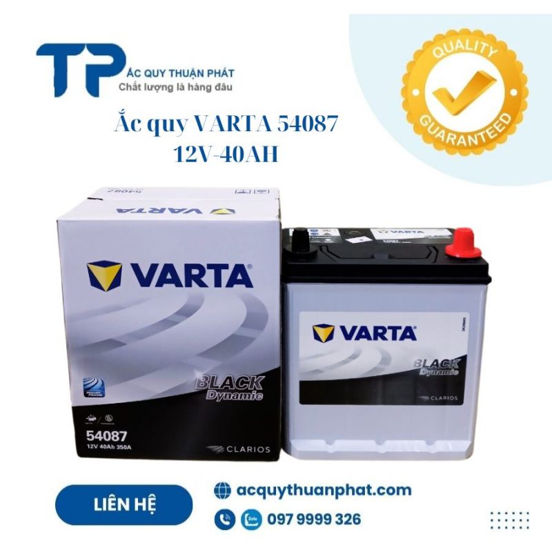 Ắc quy Varta 54087 12V-40AH;