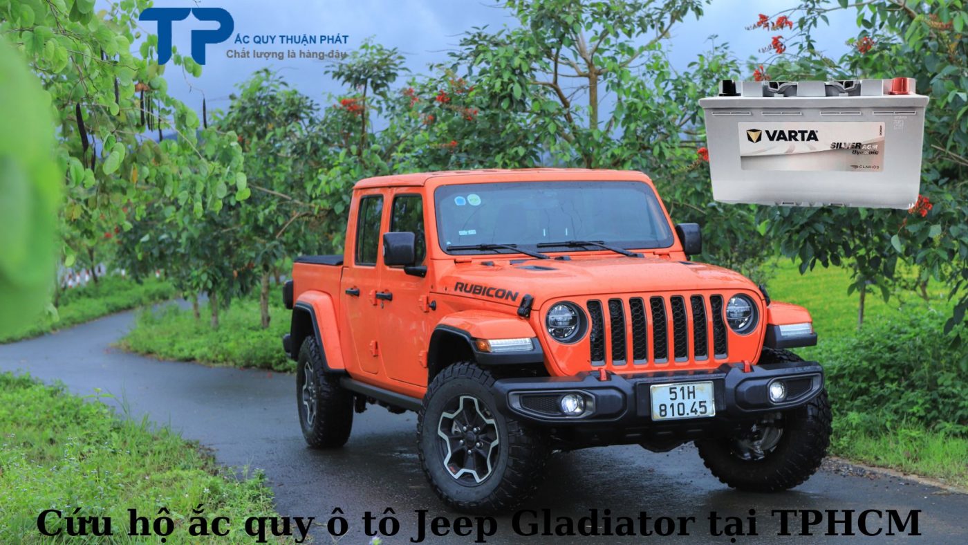 Cứu hộ ắc quy ô tô Jeep Gladiator tại TPHCM