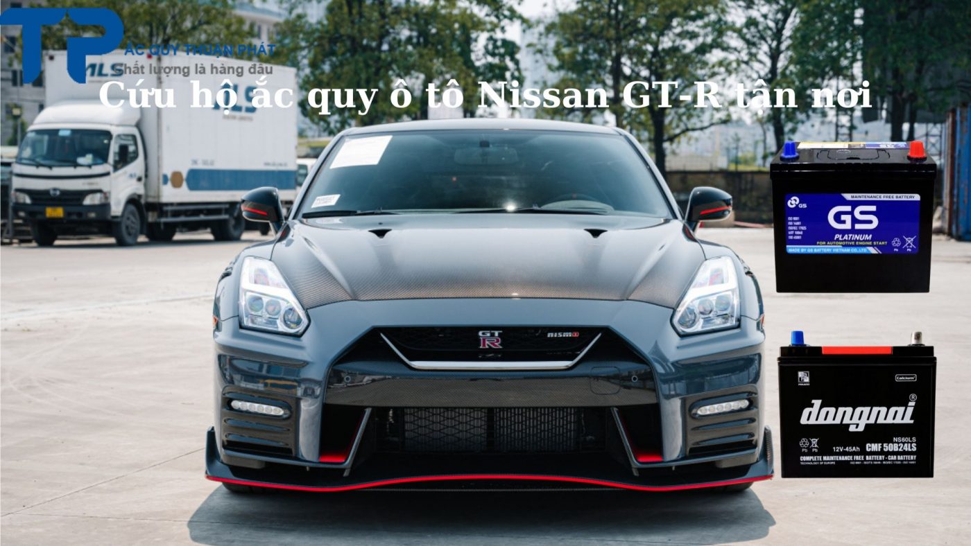 Cứu hộ ắc quy ô tô Nissan GT-R tận nơi