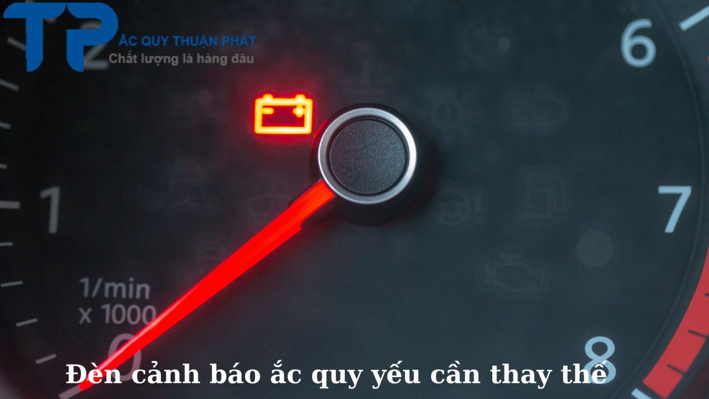 Đèn cảnh báo ắc quy yếu cần được thay thế