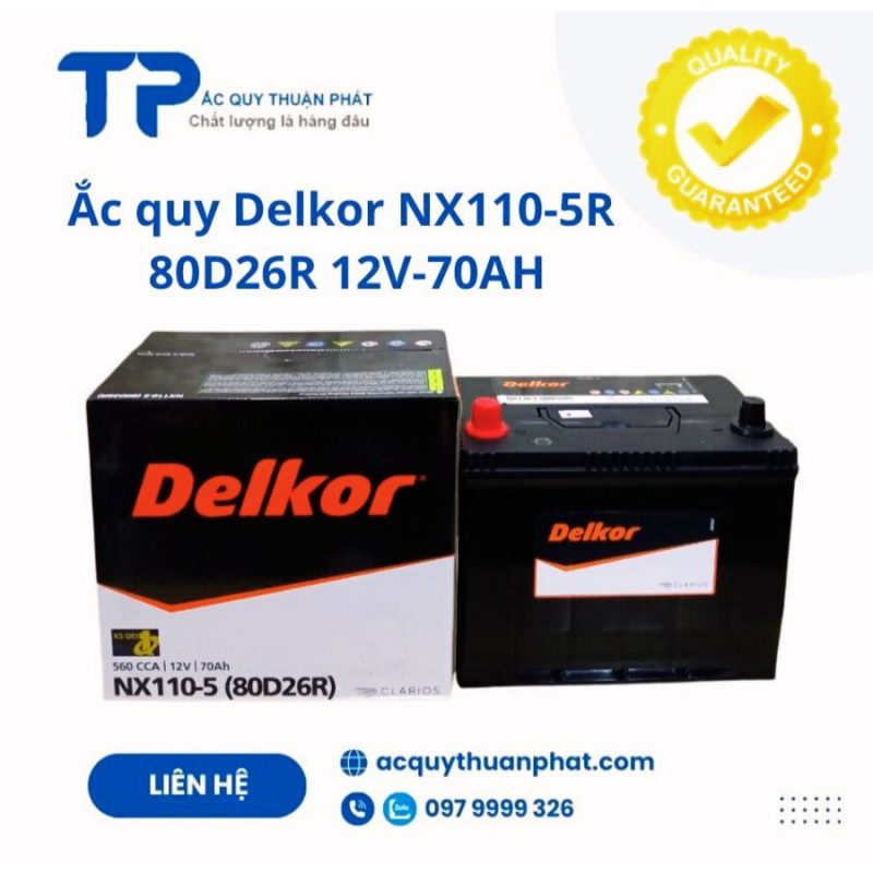 Ắc quy Delkor NX110-5R 12V-70AH