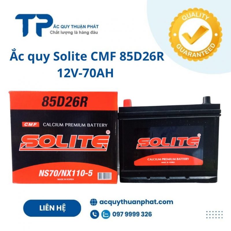 Ắc quy SOLITE CMF 85D26R 12V- 70AH