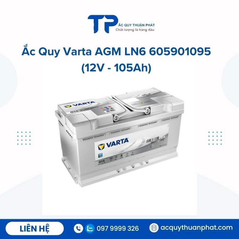 Ắc quy Varta AGM LN6 605901095 12V - 105AH;