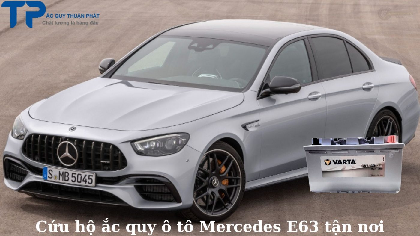 Cứu hộ ắc quy ô tô Mercedes E63 tận nơi