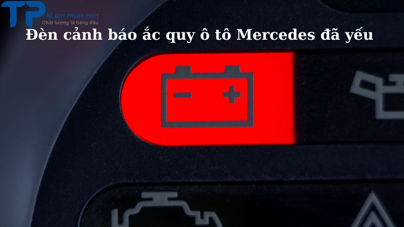 Đèn cảnh báo ắc quy ô tô Mercedes đã yếu