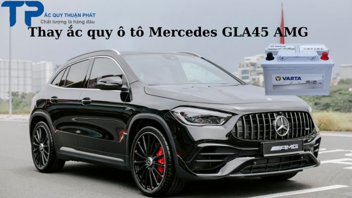 Thay ắc quy ô tô Mercedes GLA45 AGM;