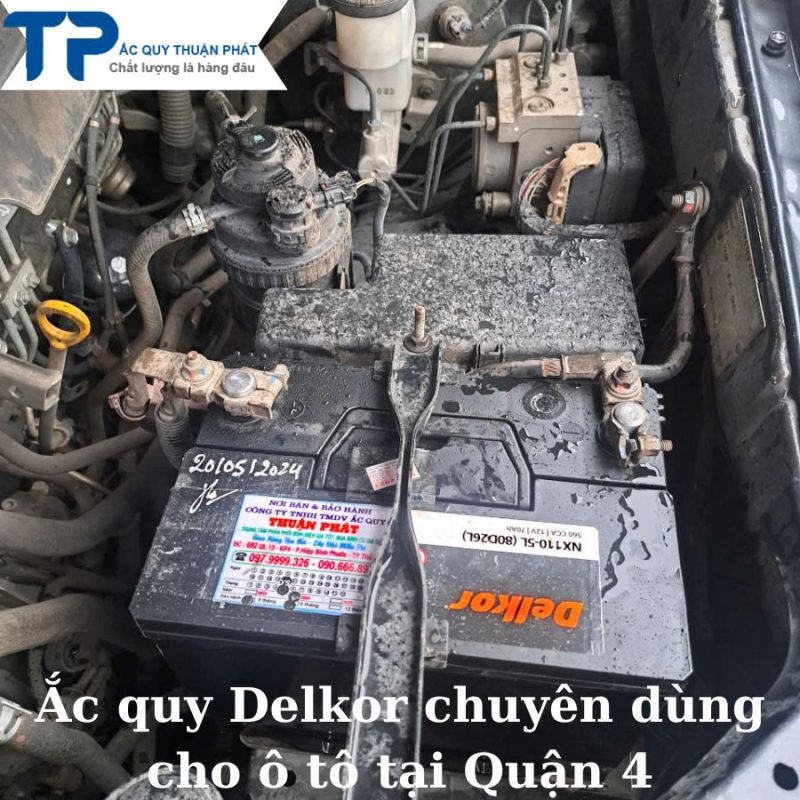 Ắc quy Delkor chuyên dùng cho ô tô tại Quận 4