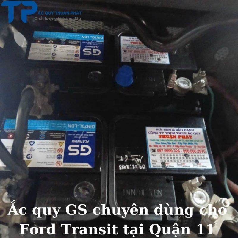 Ắc quy GS chuyên dùng cho Ford Transit tại Quận 11