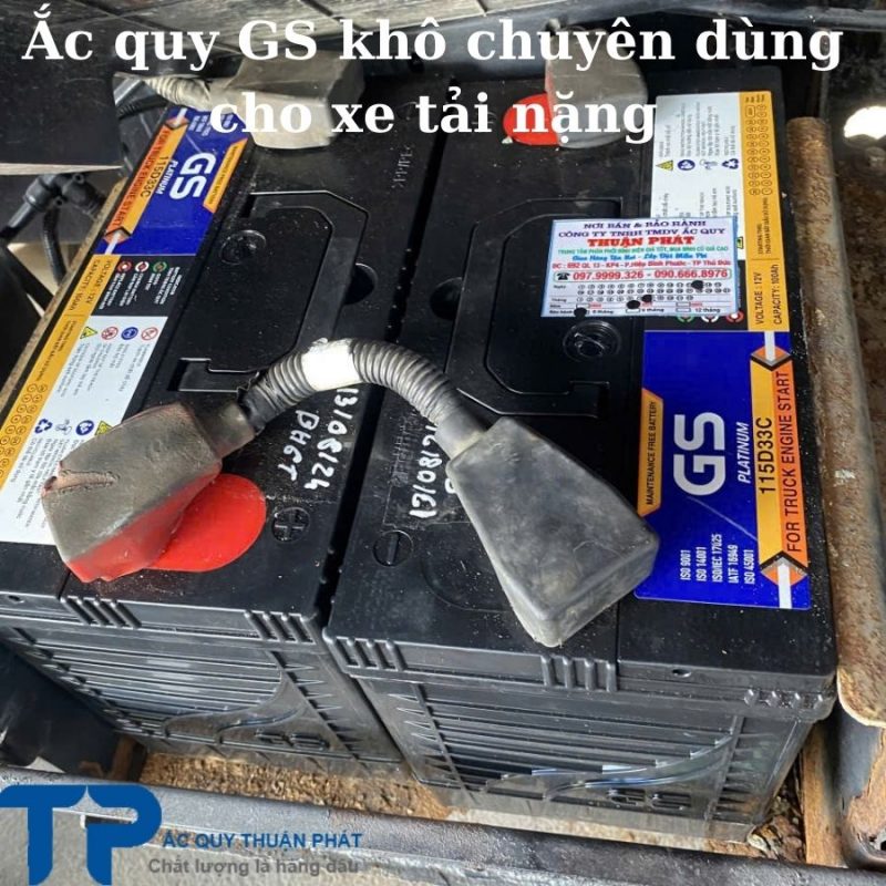 Ắc quy GS khô chuyên dùng cho xe tải nặng