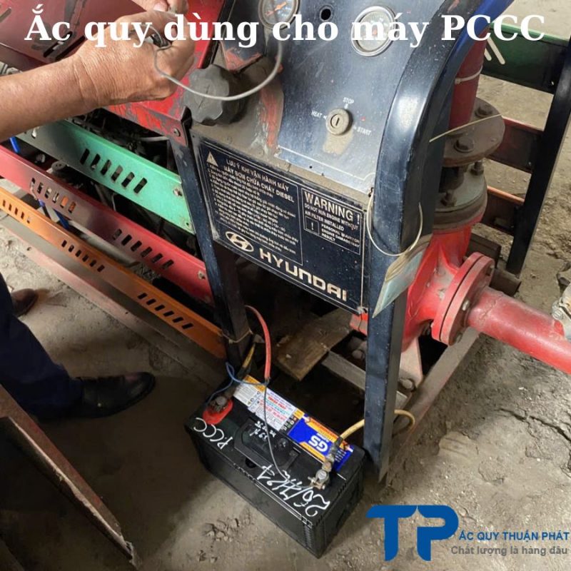 Ắc quy GS miễn bảo dưỡng dùng cho máy PCCC