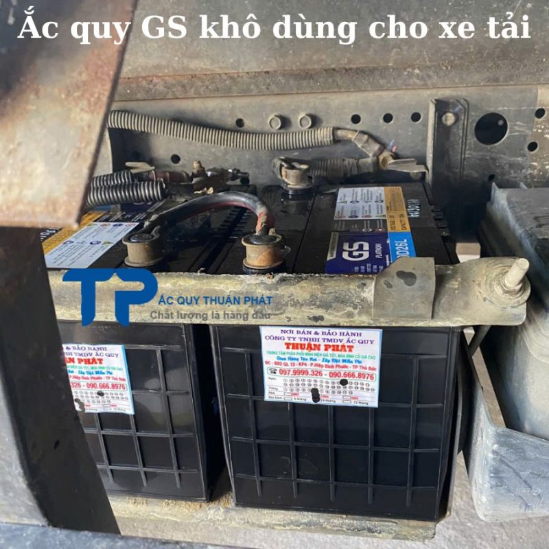 Ắc quy khô dùng cho xe tải giá tốt