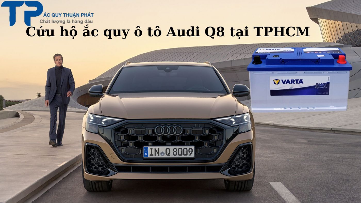 Cứu hộ ắc quy ô tô Audi A8 tận nơi tại TPHCM