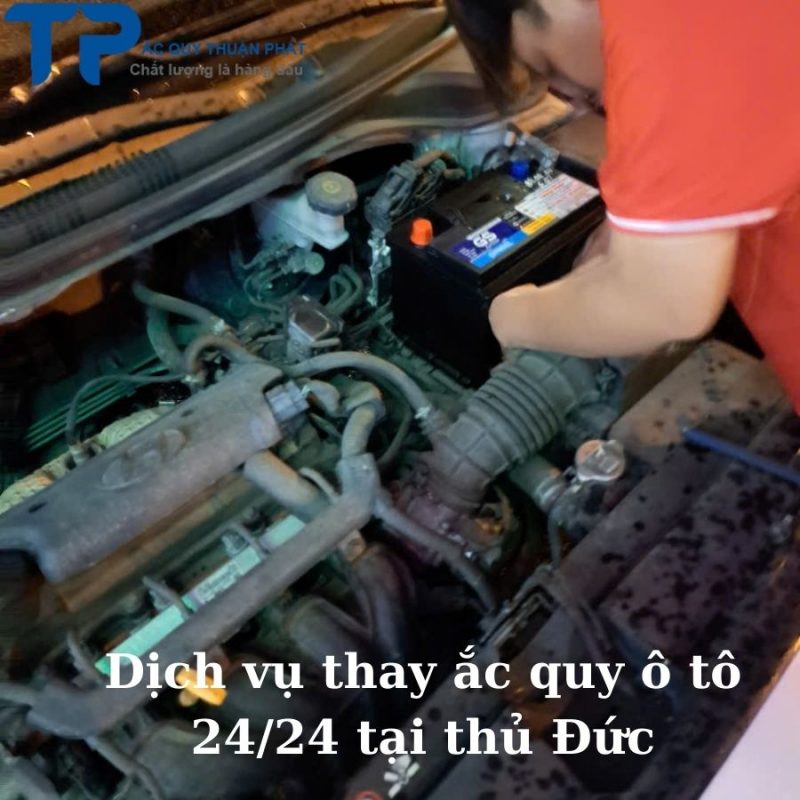 Dịch vụ thay ắc quy ô tô 24/24 tại Thủ Đức