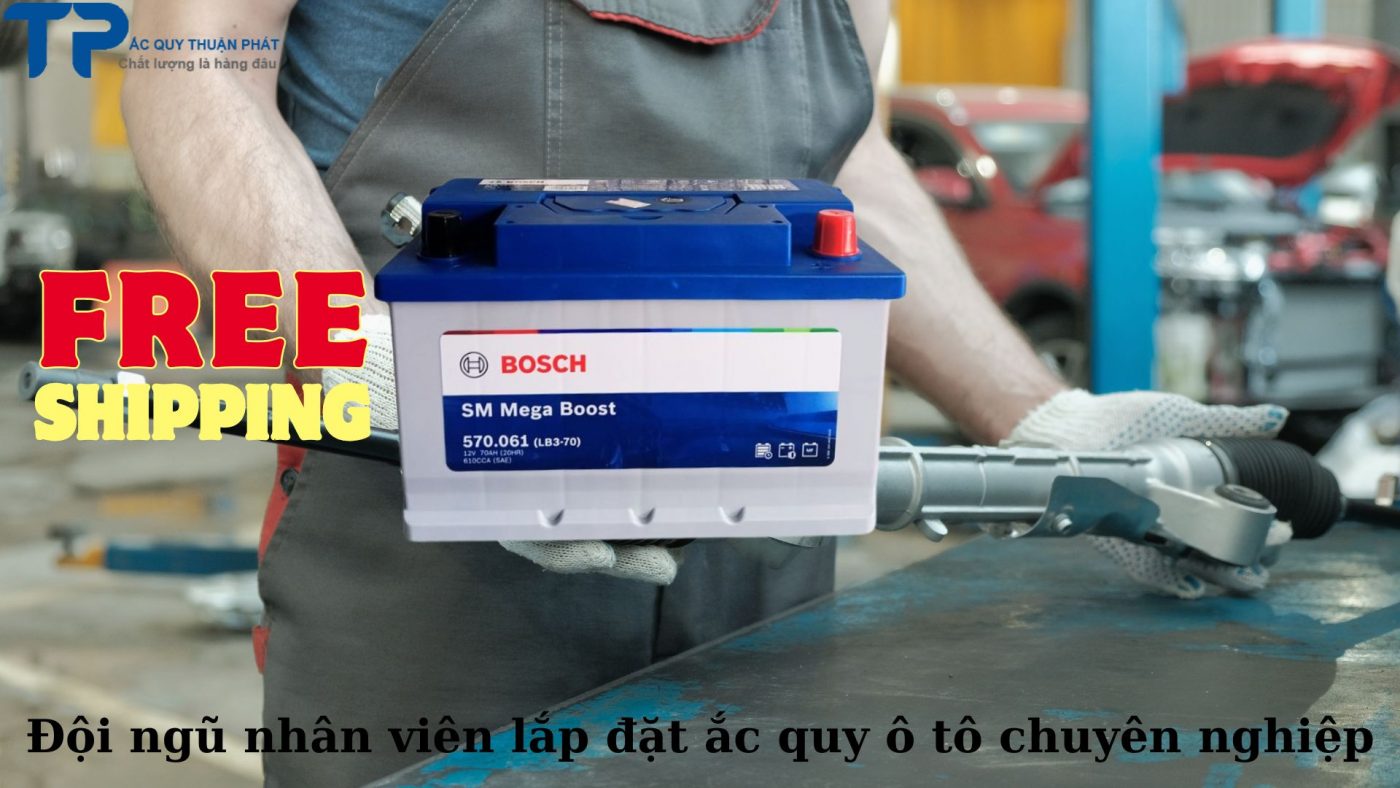 Đội ngũ nhân viên lắp đặt ắc quy ô tô chuyên nghiệp