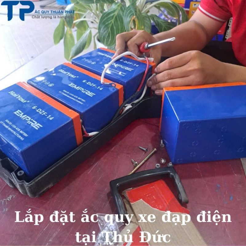 Lắp đặt ắc quy xe đạp điện tại Thủ Đức