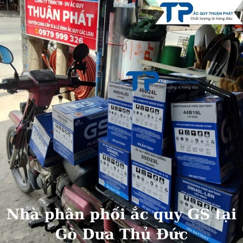 Nhà phân phối ắc quy GS tại Gò Dưa Thủ Đức