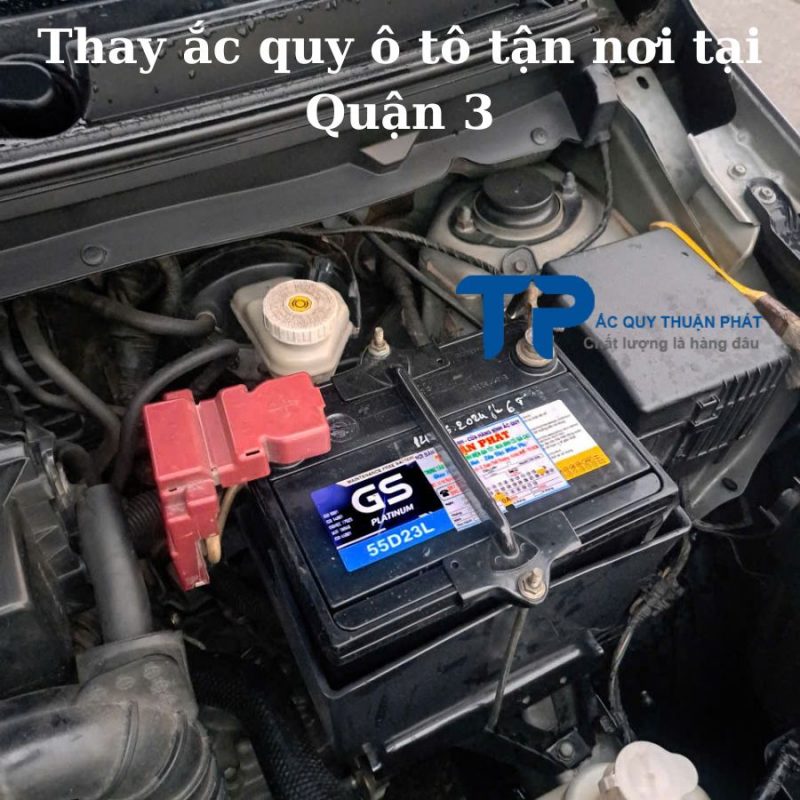 Thay ắc quy ô tô tận nơi tại Quận 3