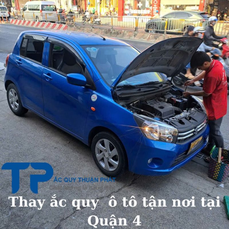 Thay ắc quy ô tô tận nơi tại Quận 4