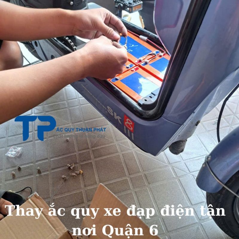 Thay ắc quy xe đạp điện tận nơi tại Quận 6