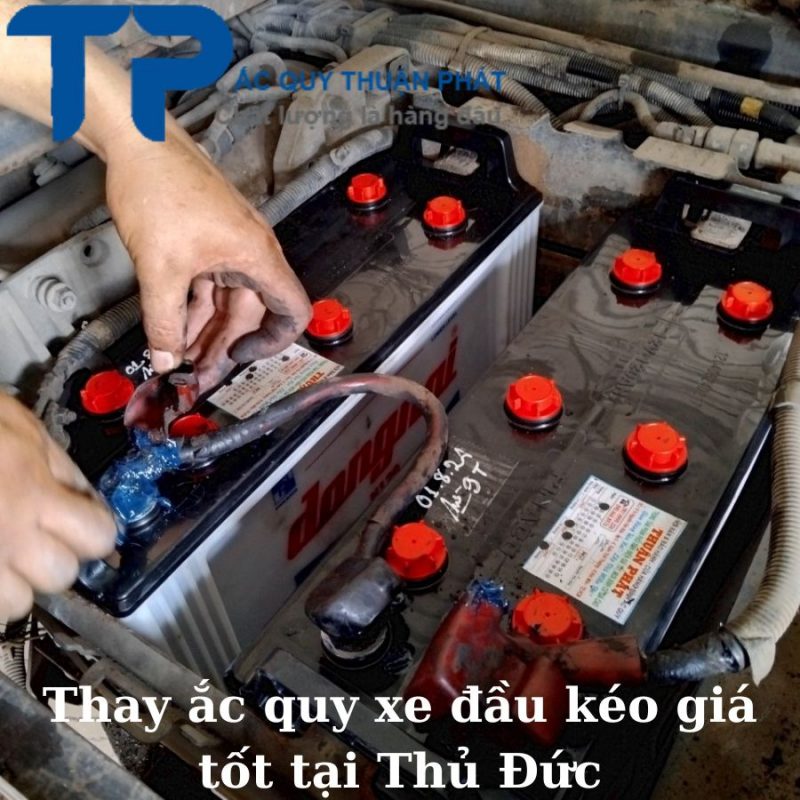 Thay ắc quy xe đầu kéo giá tốt tại Thủ Đức