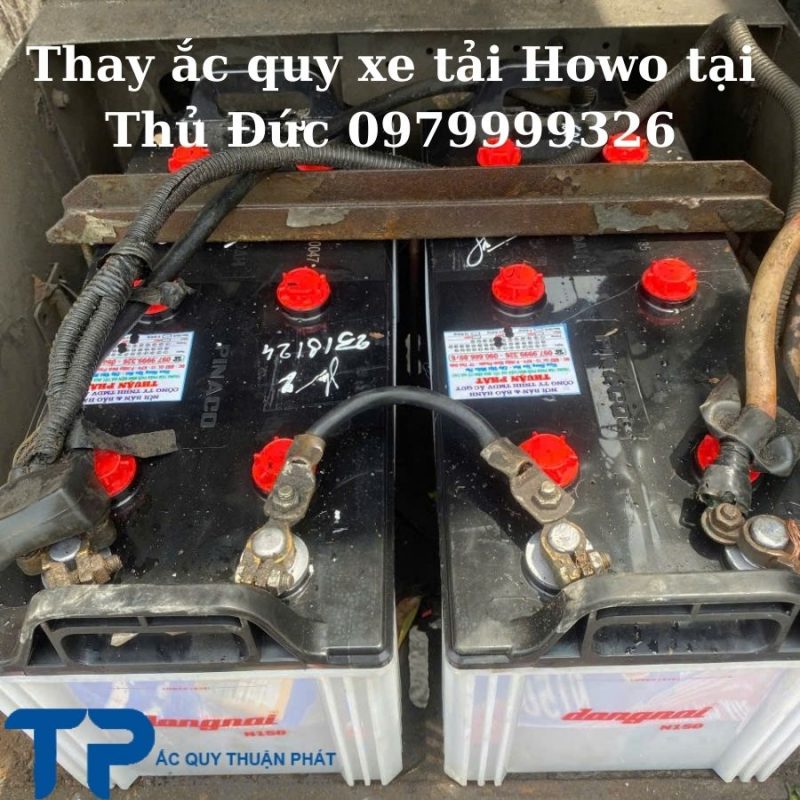 Thay ắc quy xe tải Howo tại Thủ Đức 0979999326