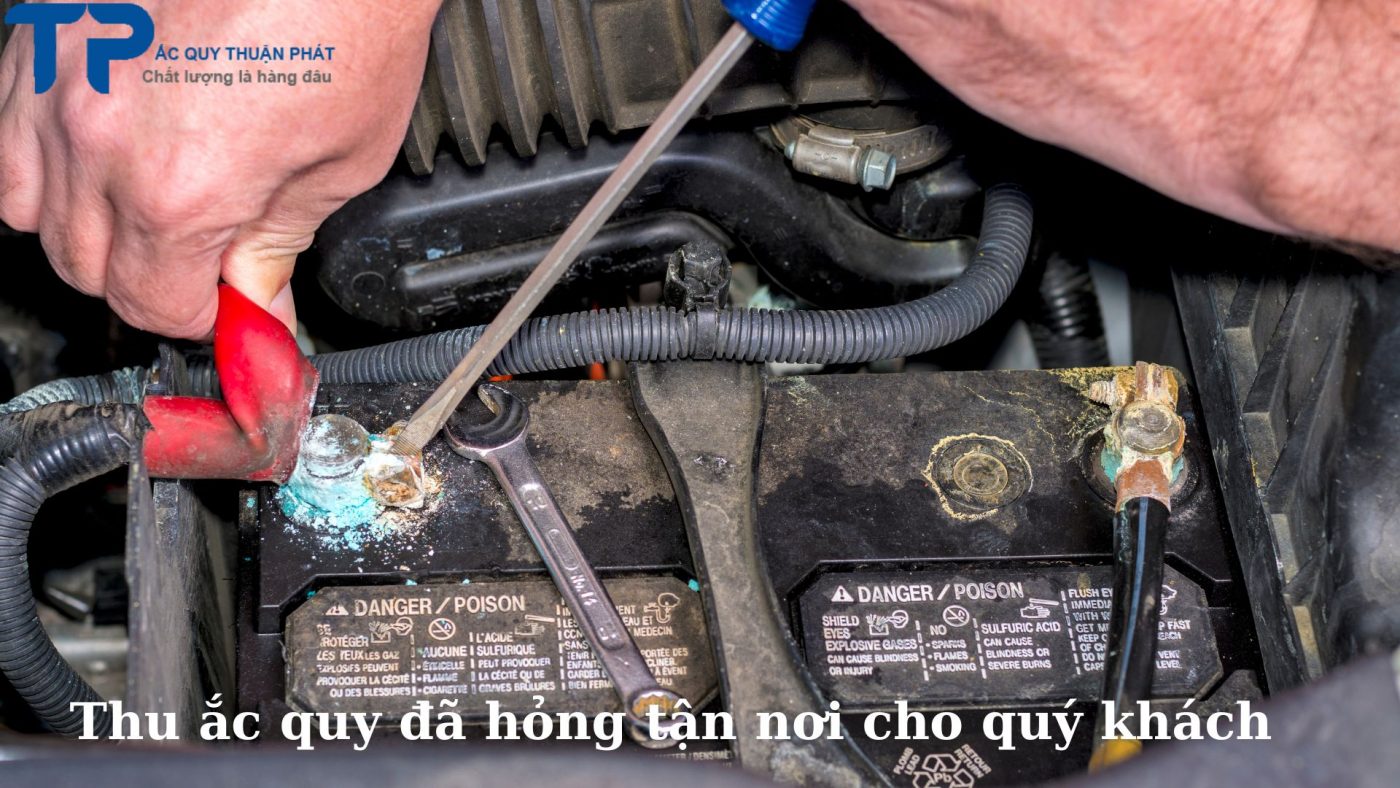 Thu ắc quy đã hỏng tận nơi cho quý khách