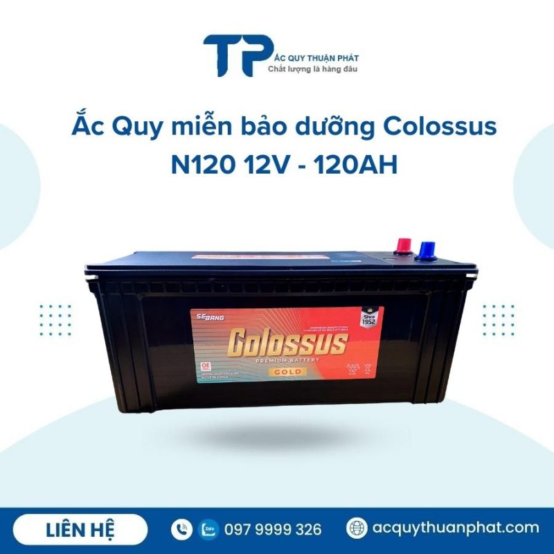 Ắc quy Colossus N120 12V - 120AH chính hãng