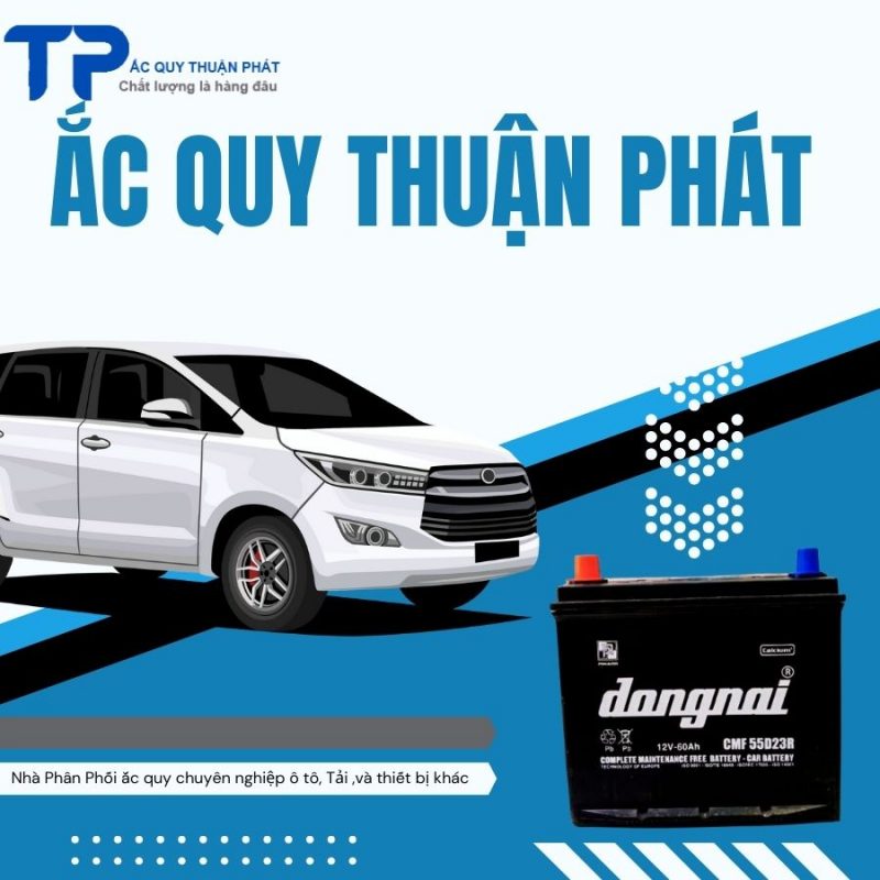 Ắc quy Đồng nai 55D23R chuyên dùng cho ô tô , xe tải