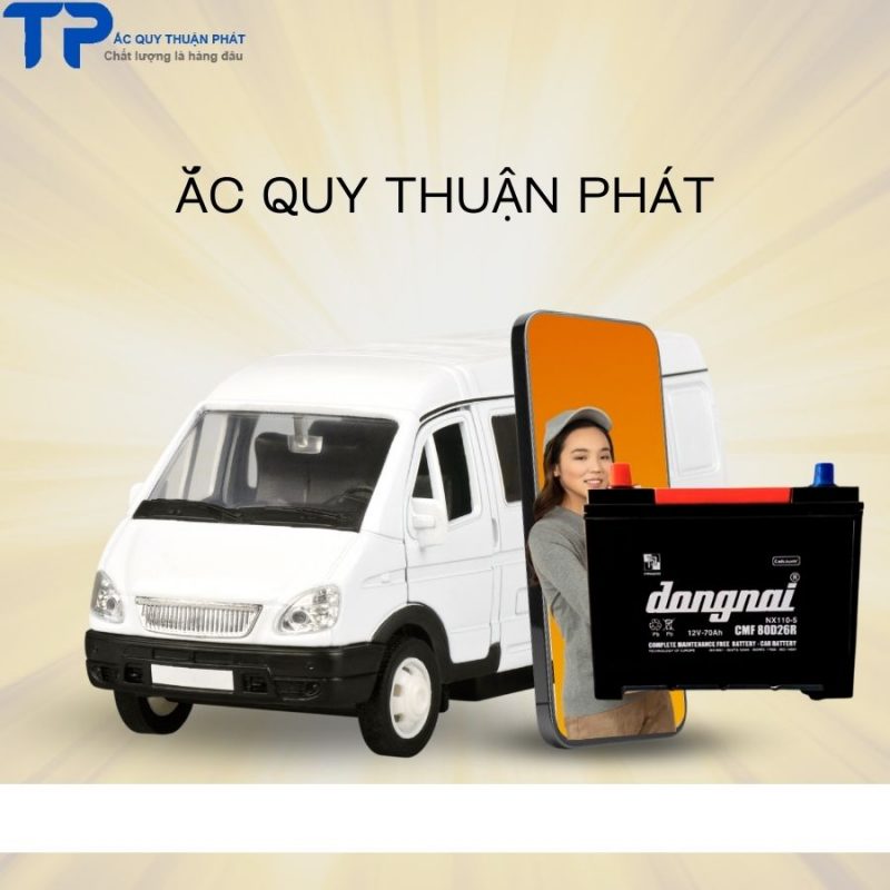 Ắc quy Đồng nai 80D26R chuyên dùng cho xe tải