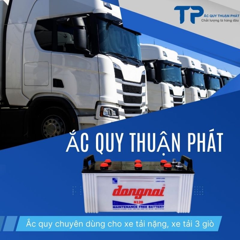 Ắc quy Đồng nai N120 chuyên dụng cho xe tải nặng