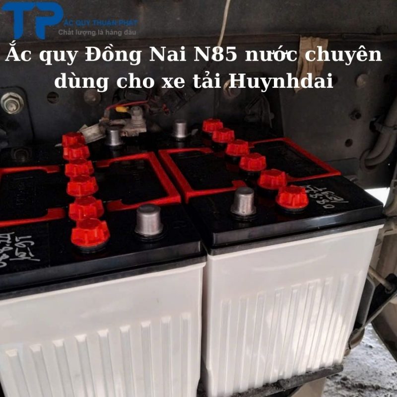 Ắc quy Đồng Nai N85 Nước chuyên dùng cho xe tải Huyndai